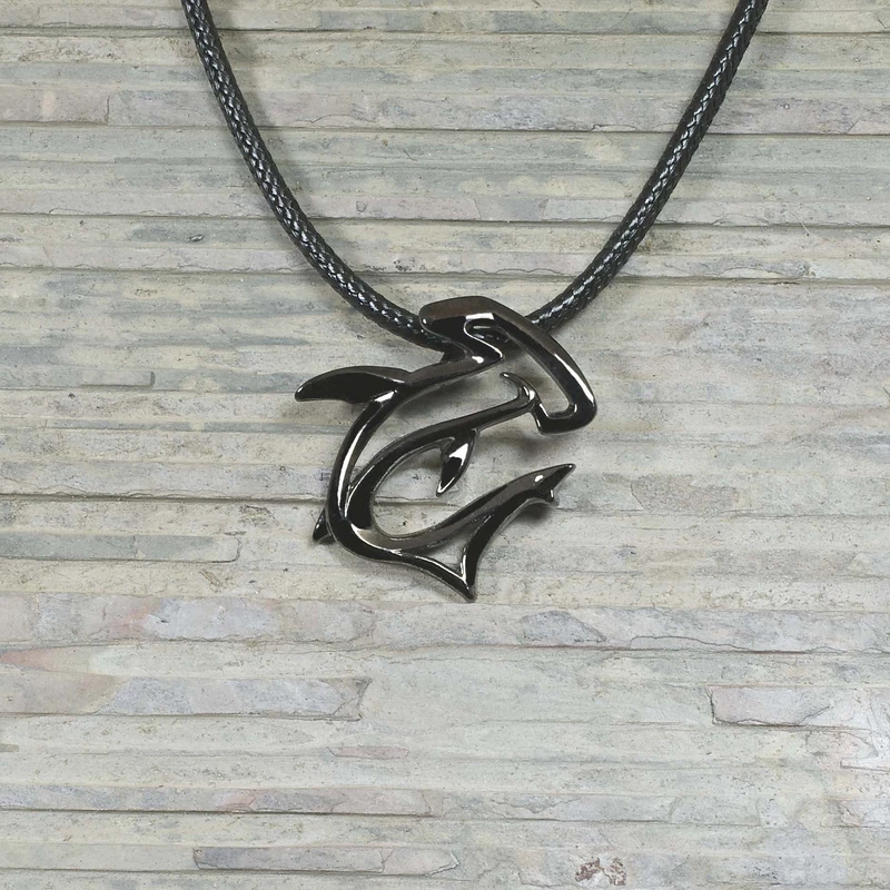 Hammerhead Shark Necklace - Fish Hook Necklace - Hand Carved by Bali  Necklaces